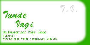 tunde vagi business card